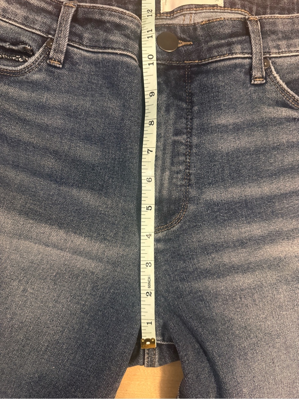 Evereve the Ever Straight cropped High-Rise Straight Leg Jeans raw hem - Picture 10 of 11
